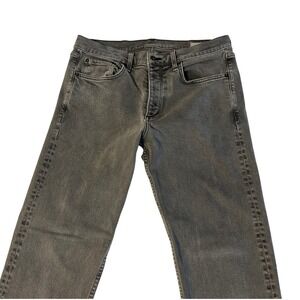 Rag & Bone Fit 2 Slim Jeans 33x28 Gray Wash 4-Button Fly Premium Denim